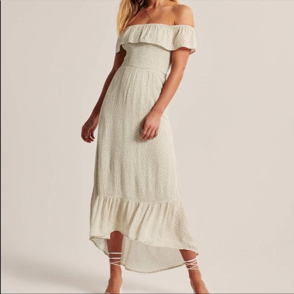 Abercrombie Smocked Off the Shoulder dress